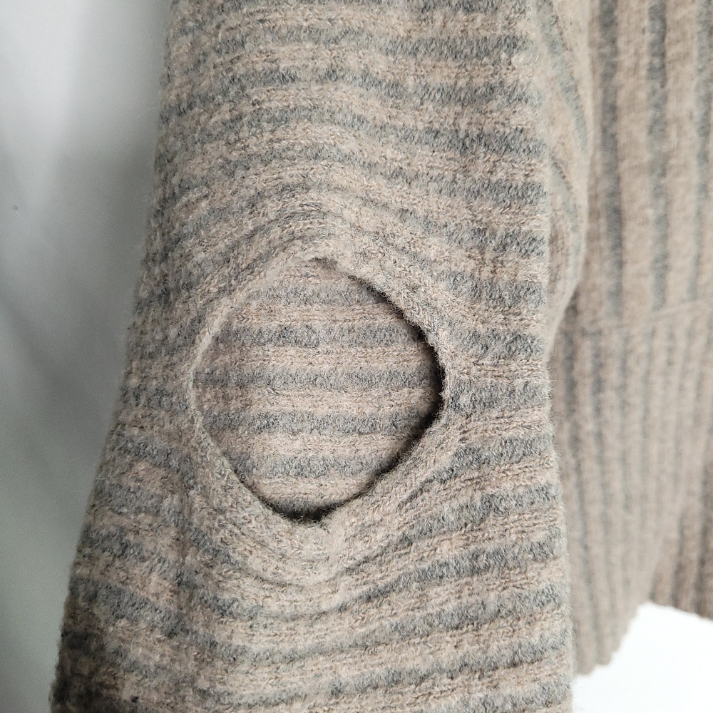 ALL SAINTS Terra Jumper Wool Blend Funnel Neck Ribbed Sweater MEDIUM - Picture 5 of 13